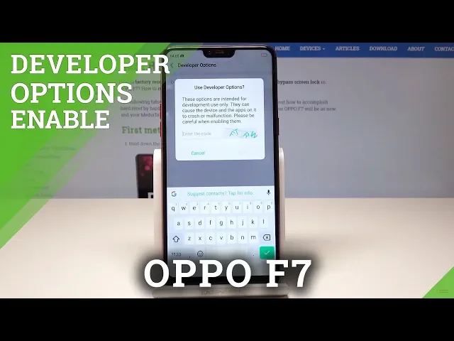 Video thumbnail for How to Open Developer Options on OPPO F7 - OEM Unlock / USB Debugging
