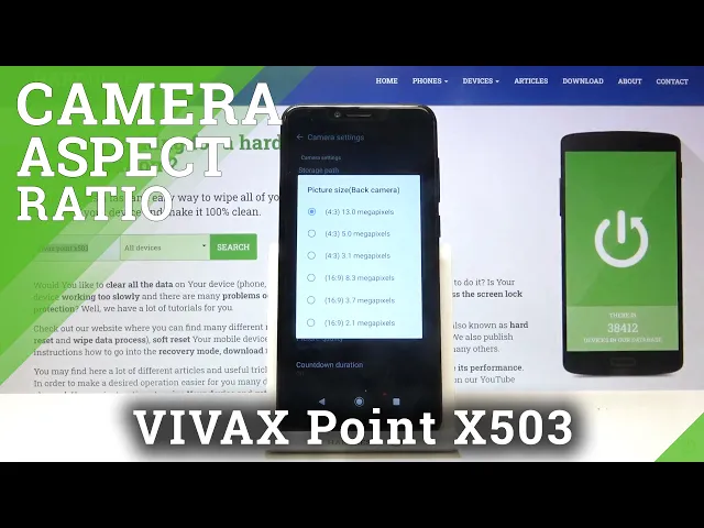 Video thumbnail for How to Change Aspect Ratio in VIVAX Point X503 – Set Up Camera Settings