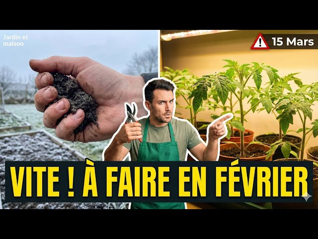 Video thumbnail for Jardinage : 7 Travaux INDISPENSABLES à faire en Février ! 🌿 #Potager #Jardin #DIY