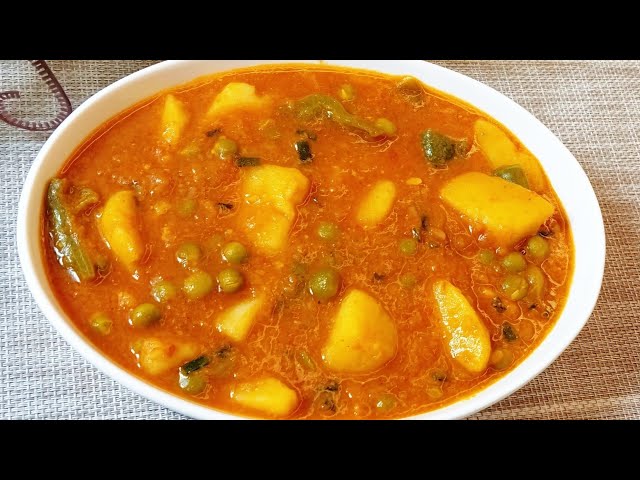 Video thumbnail for 30 Minutes Meal Idea/Potato And Peas Curry/Aloo Matar/Vegetarian Quick Meal