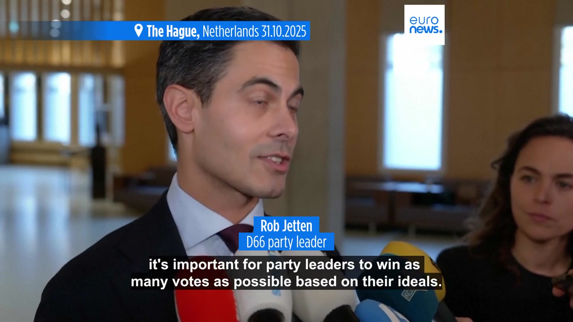 'Video thumbnail for Centrist D66 confirmed as Dutch general election winner'