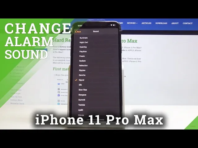 Video thumbnail for How to Change Alarm Sound in iPhone 11 Pro Max - Sounds List