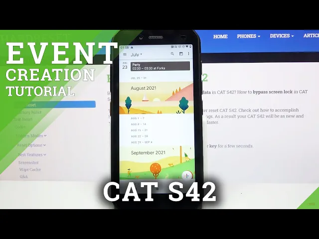 Video thumbnail for How to Create an Event in Calendar of Cat S42 - Delete Event from Calendar