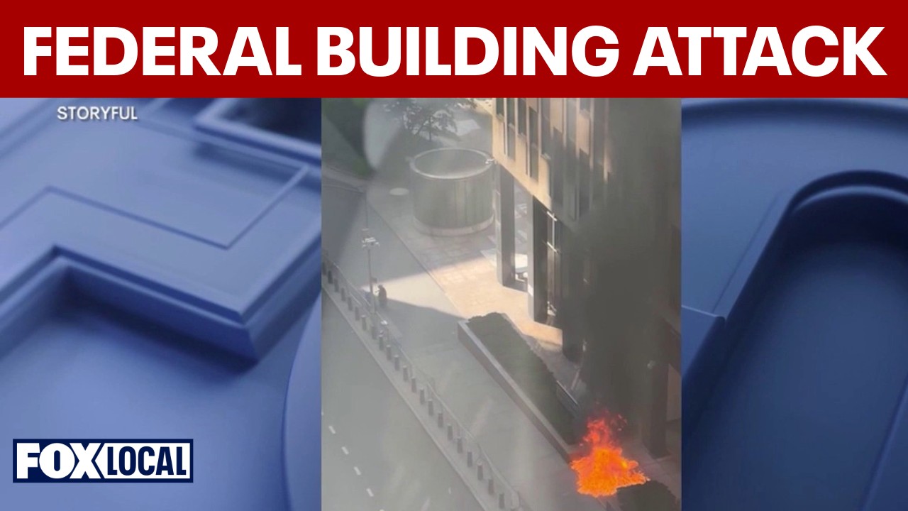 Video thumbnail for Suspect in attack on federal building was targeting ICE