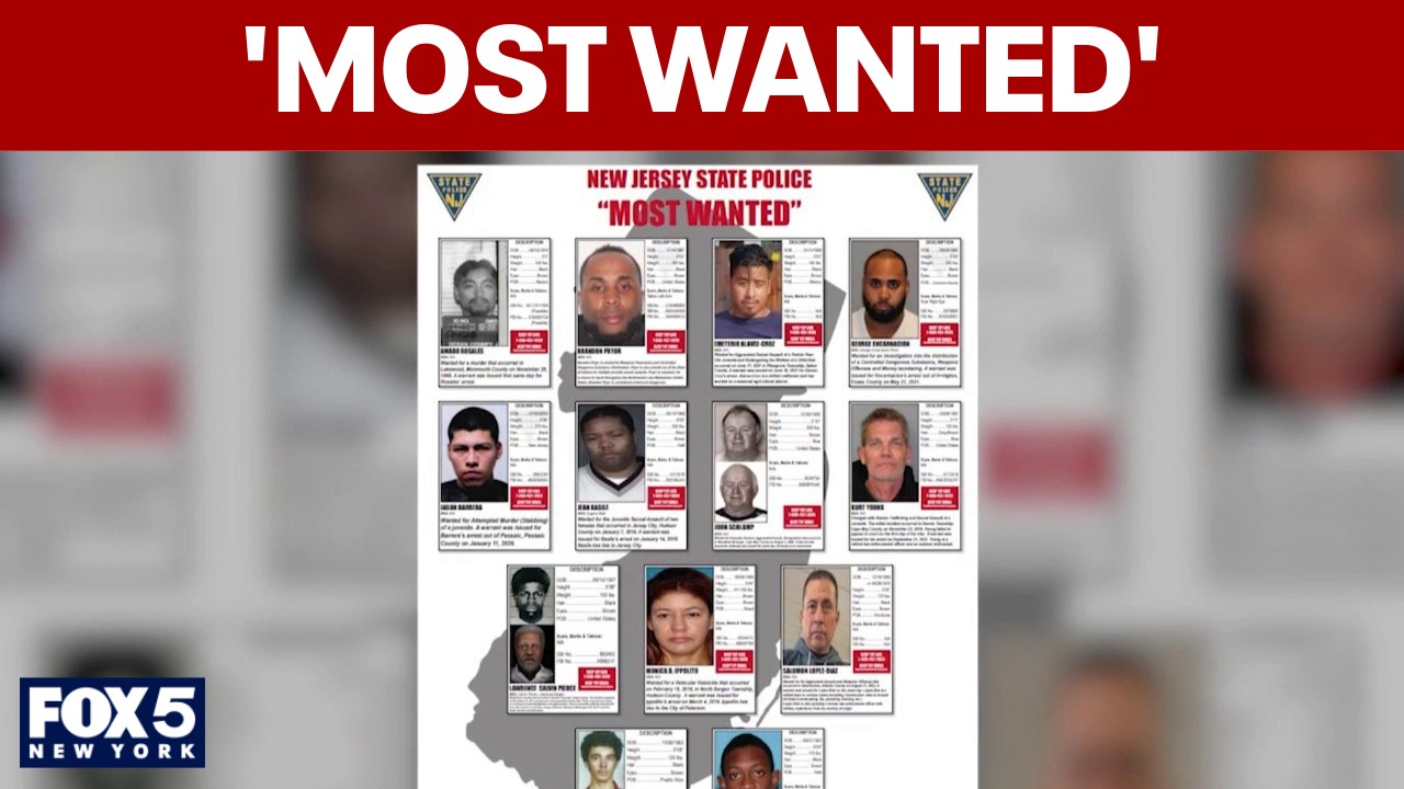 Video thumbnail for Update to New Jersey's 'Most Wanted' List