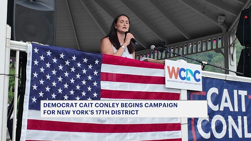 Video thumbnail for Democrat Cait Conley launches campaign for New York's 17th Congressional District