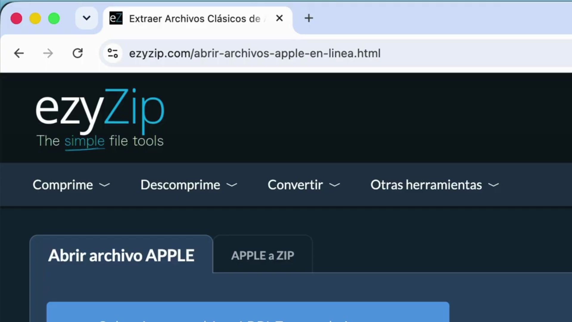 Video thumbnail for Cómo extraer archivos clásicos de Apple en línea gratis | Sin necesidad de instalar programas