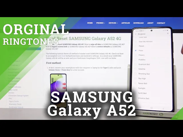 Video thumbnail for Samsung Galaxy A52 - Check All Stock Ringtones