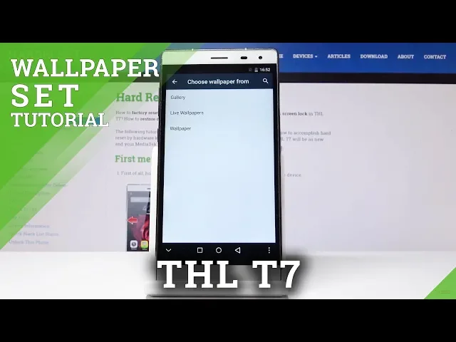 Video thumbnail for How to Change Wallpaper in THL T7 - Update Home & Lock Screen