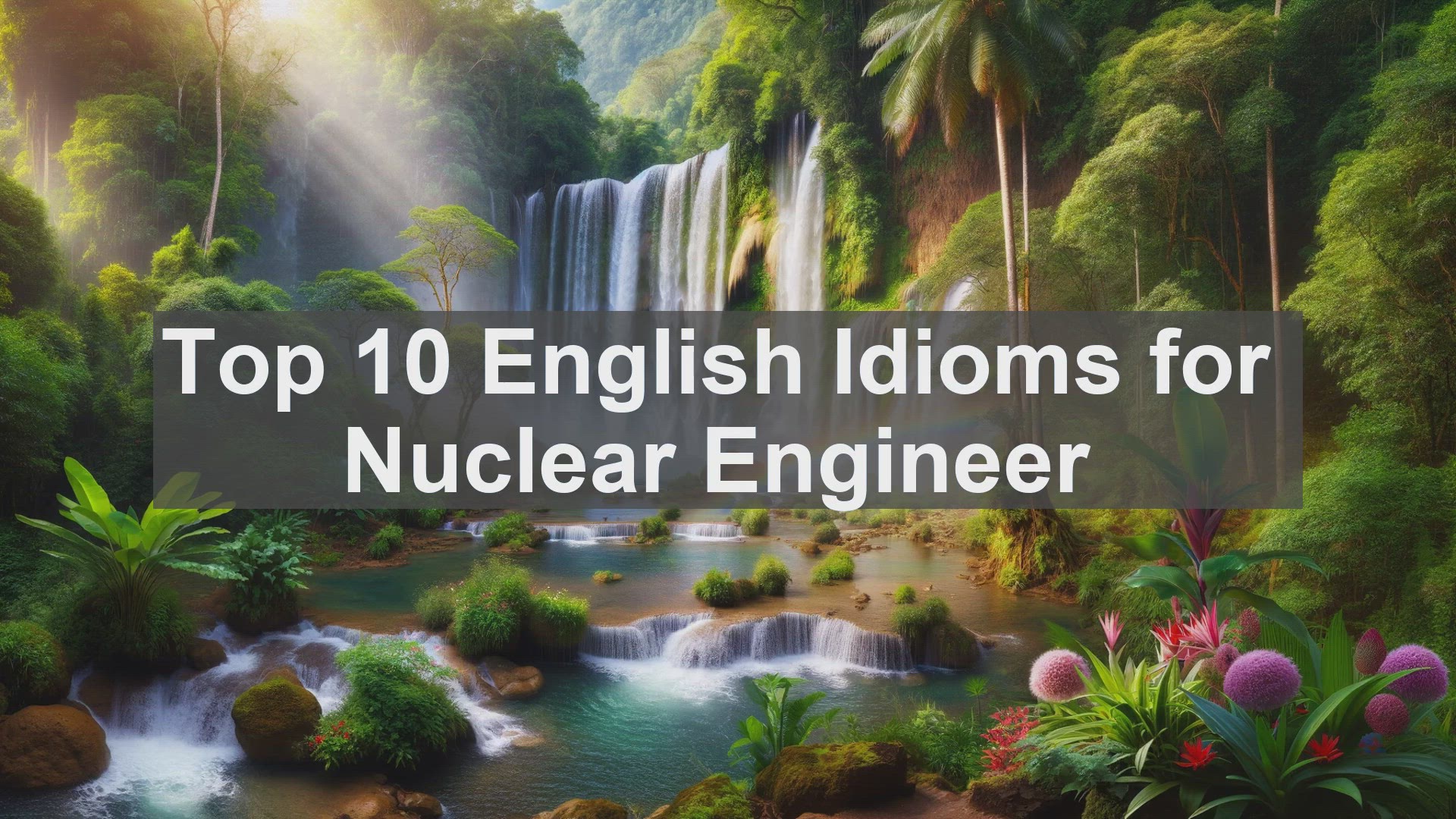 'Video thumbnail for Top 10 English Idioms for Nuclear Engineer'