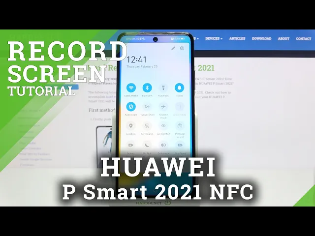 Video thumbnail for How to Record Screen on HUAWEI P Smart 2021 NFC – Start Screen Recording