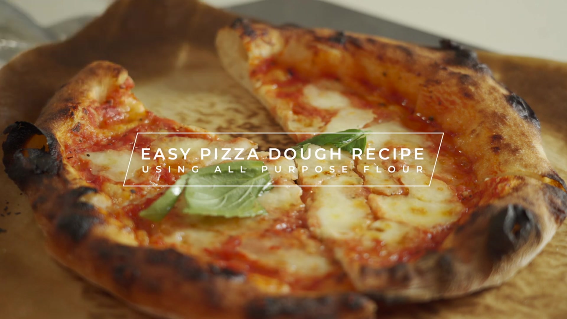 Video thumbnail for EASY PIZZA DOUGH RECIPE using All Purpose Flour(720P HD)