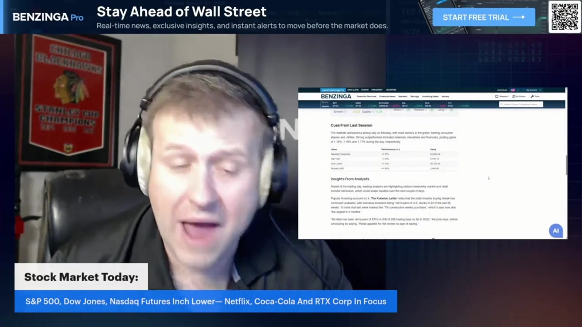 'Video thumbnail for Stock Market Today: S&P 500, Dow Jones, Nasdaq Futures Inch Lower— Netflix, Coca-Cola And RTX Corp In Focus'