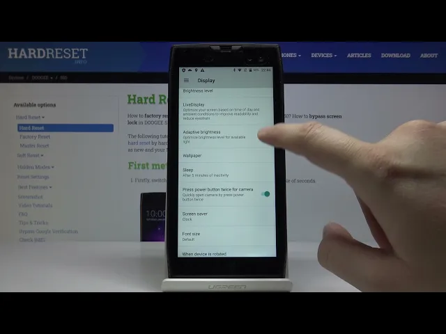Video thumbnail for How to Activate Auto Brightness in DOOGEE S50 – Turn On Auto Brightness