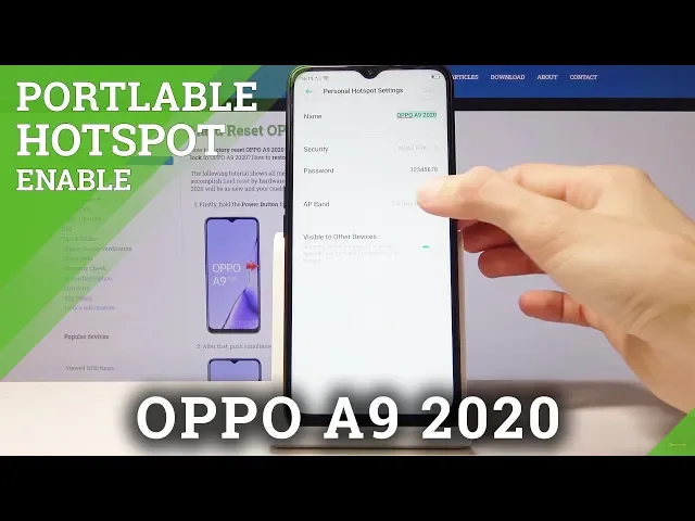 Video thumbnail for How to Create Portable Hotspot in OPPO A9 2020 - Share Internet