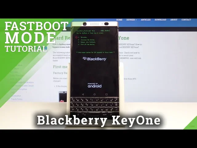 Video thumbnail for How to Enable Fastboot Mode in Blackberry KeyOne – Bootloader Mode