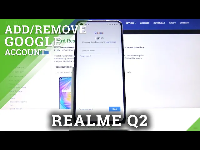 Video thumbnail for How to Add and Remove Google Account in REALME Q2 – Add or Remove Google User