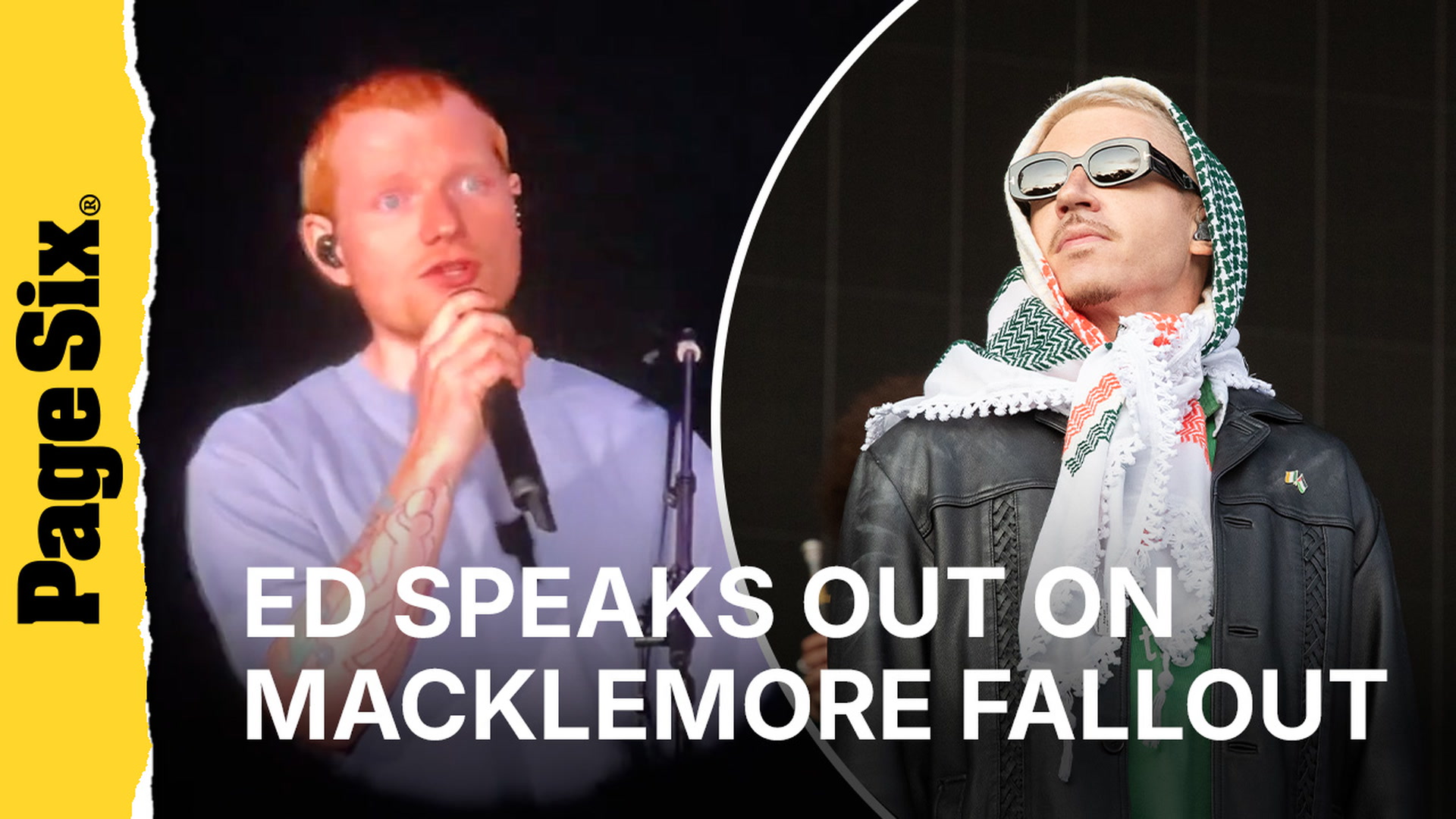 Video thumbnail for Emotional Ed Sheeran addresses Macklemore fallout