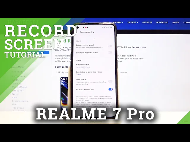 Video thumbnail for How to Record Screen on REALME 7 Pro - Save Screen Actions