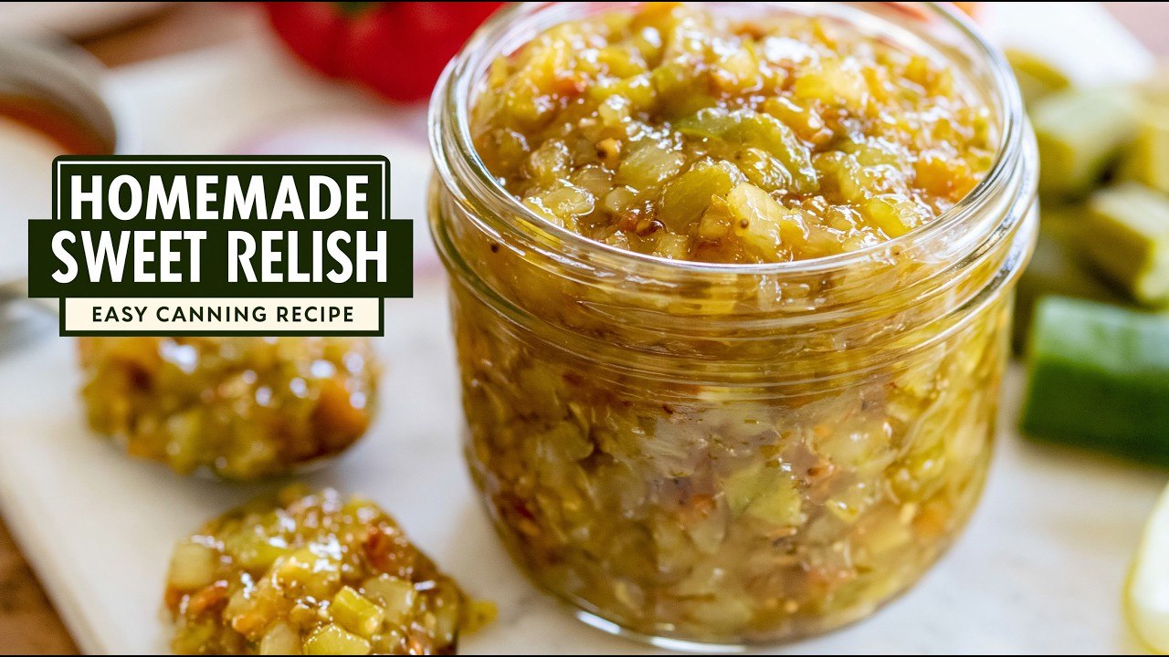 Video thumbnail for Homemade Sweet Cucumber Relish | The Perfect Burger Topping!
