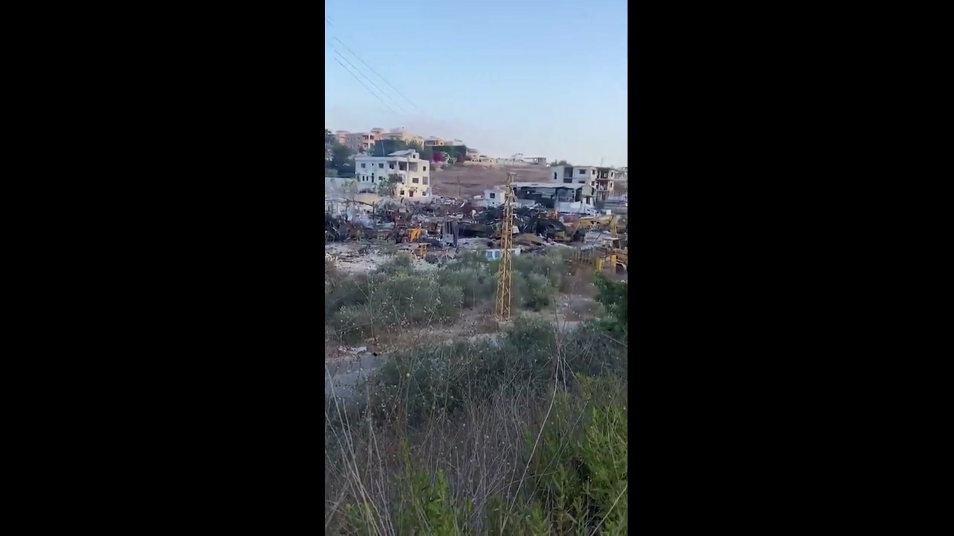 'Video thumbnail for Security camera video shows Israeli strike in southern Lebanon'