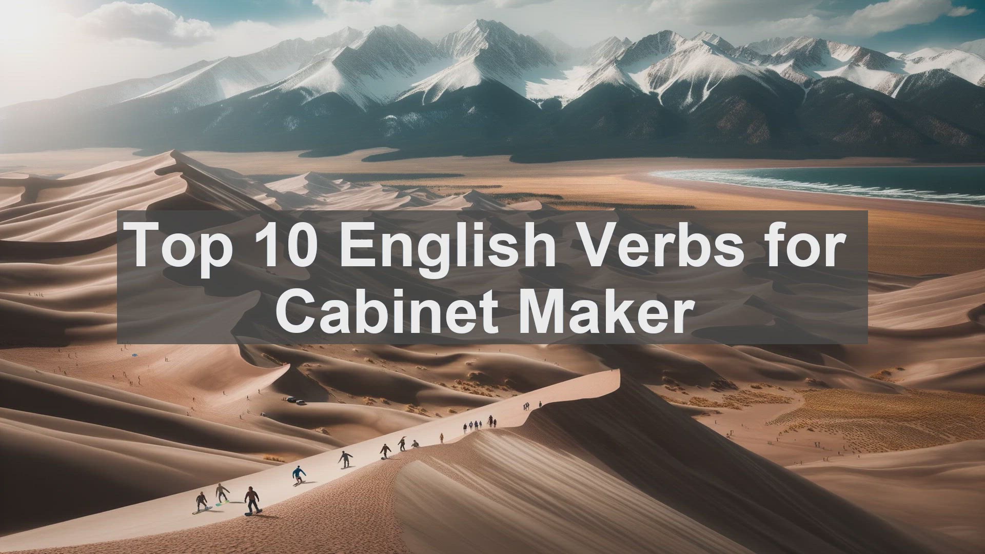 'Video thumbnail for Top 10 English Verbs for Cabinet Maker'