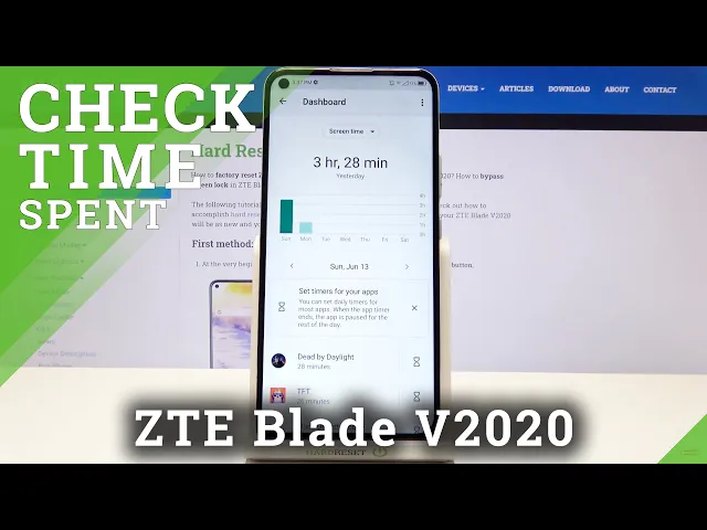 Video thumbnail for How to Check Total Screen Time in ZTE Blade v2020 – Find Screen Information