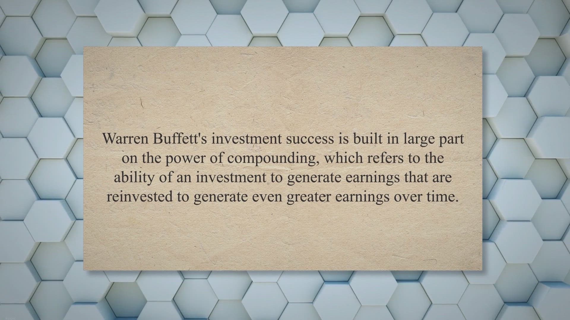 'Video thumbnail for Warren Buffett on the Power of Compounding:'
