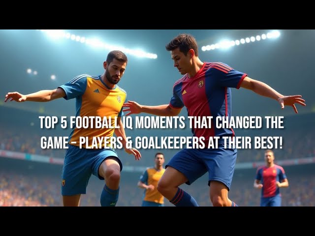 Video thumbnail for Top 5 Football IQ Moments That Changed the Game – Players & Goalkeepers at Their Best!