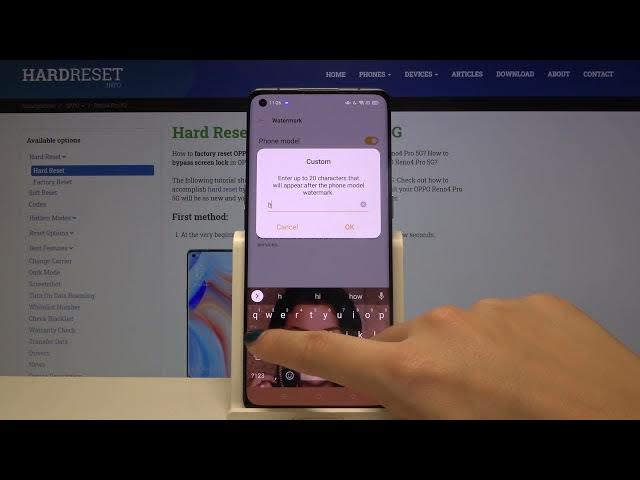 Video thumbnail for How to Manage Camera Watermark on OPPO Reno4 Pro – Set Up Watermark
