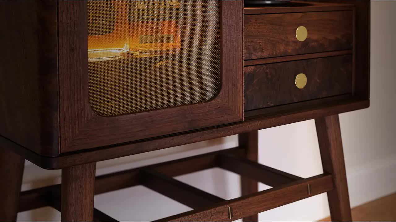 Video thumbnail for keith johnson woodworking: building a $10,000 walnut bar cabinet - woodworking project with brass details & led lighting