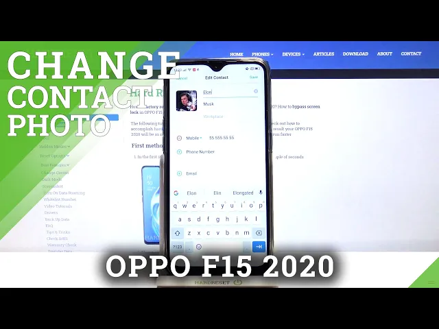 Video thumbnail for How to Add Photo to Contact in OPPO F15 2020 – Find Profile Customization Options
