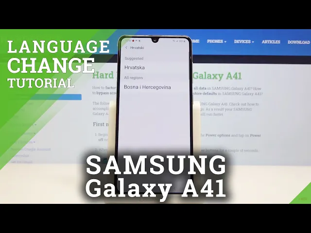 Video thumbnail for How to Change Language in SAMSUNG Galaxy A41 – Language Settings