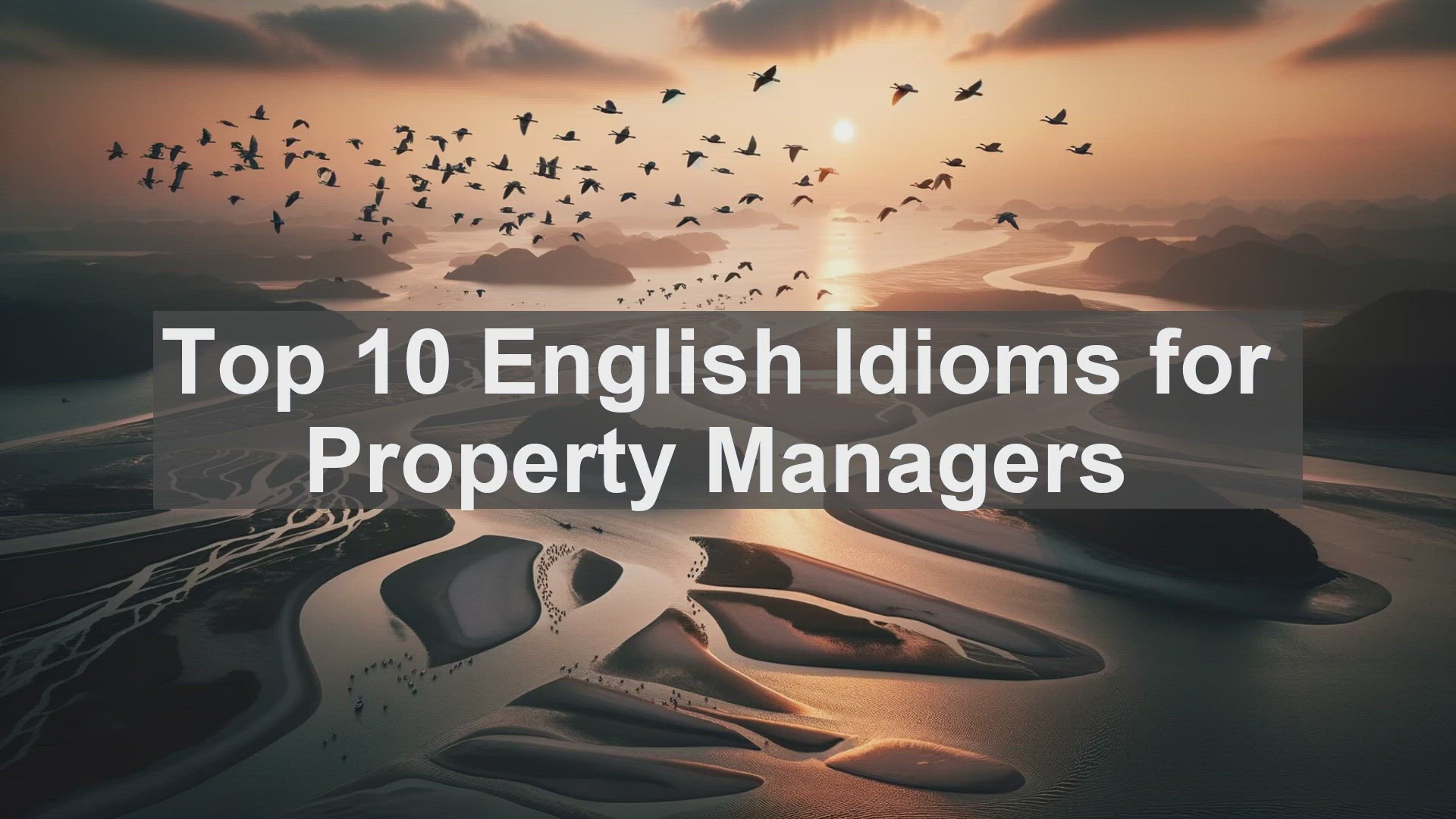 'Video thumbnail for Top 10 English Idioms for Property Managers'