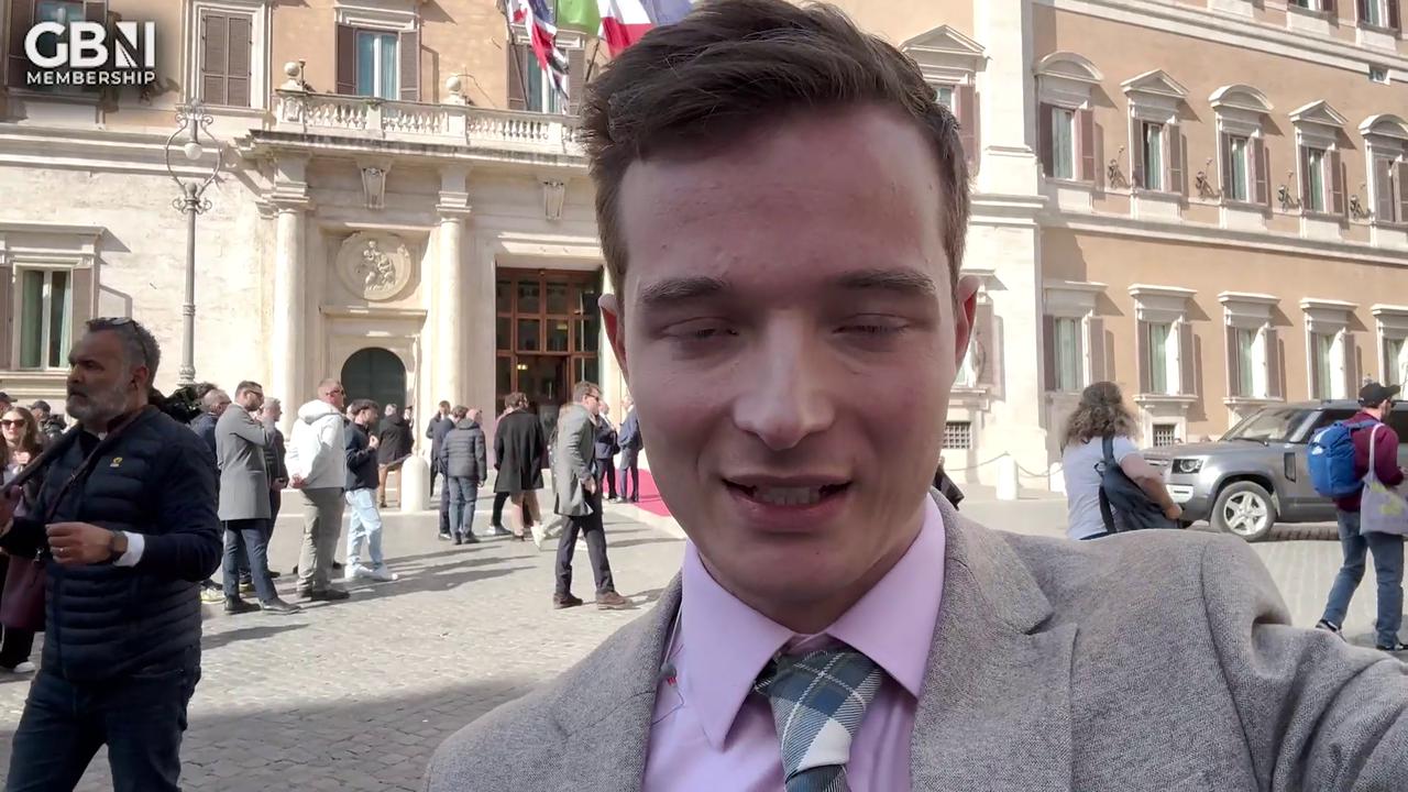 Video thumbnail for Royal tour video diary: Cameron's police escort and last minute panic after King Charles meets Pope