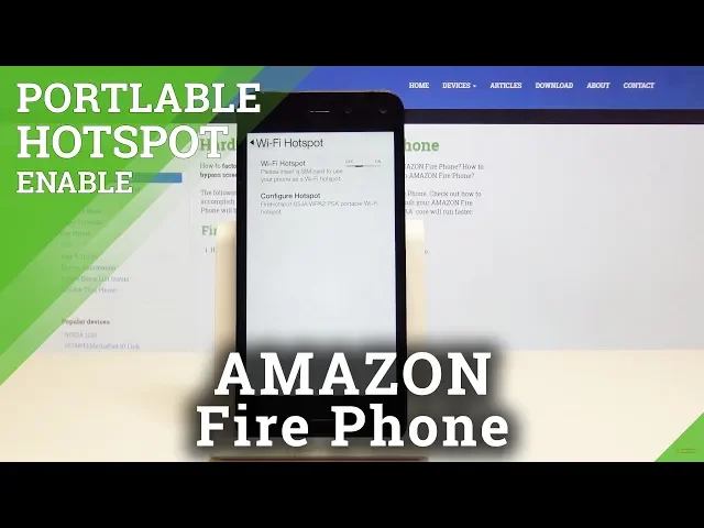 Video thumbnail for AMAZON Fire Phone PORTABLE HOTSPOT / Share Wi-Fi