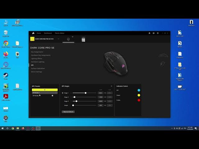 Video thumbnail for Corsair Dark Core RGB SE Pro - How To Add DPI Preset