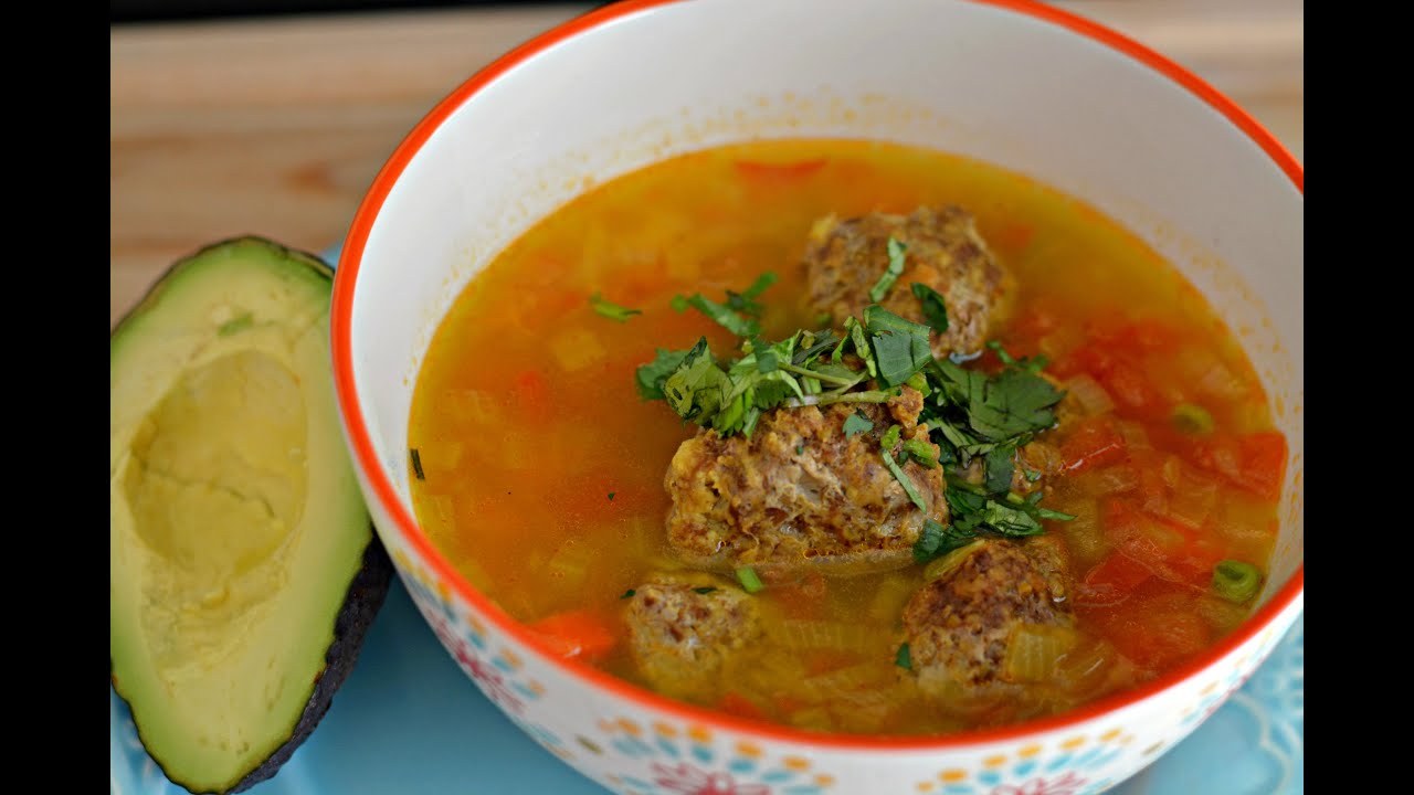 Video thumbnail for Colombian Meatball & Rice Soup | How To Make Meatball Soup | SyS