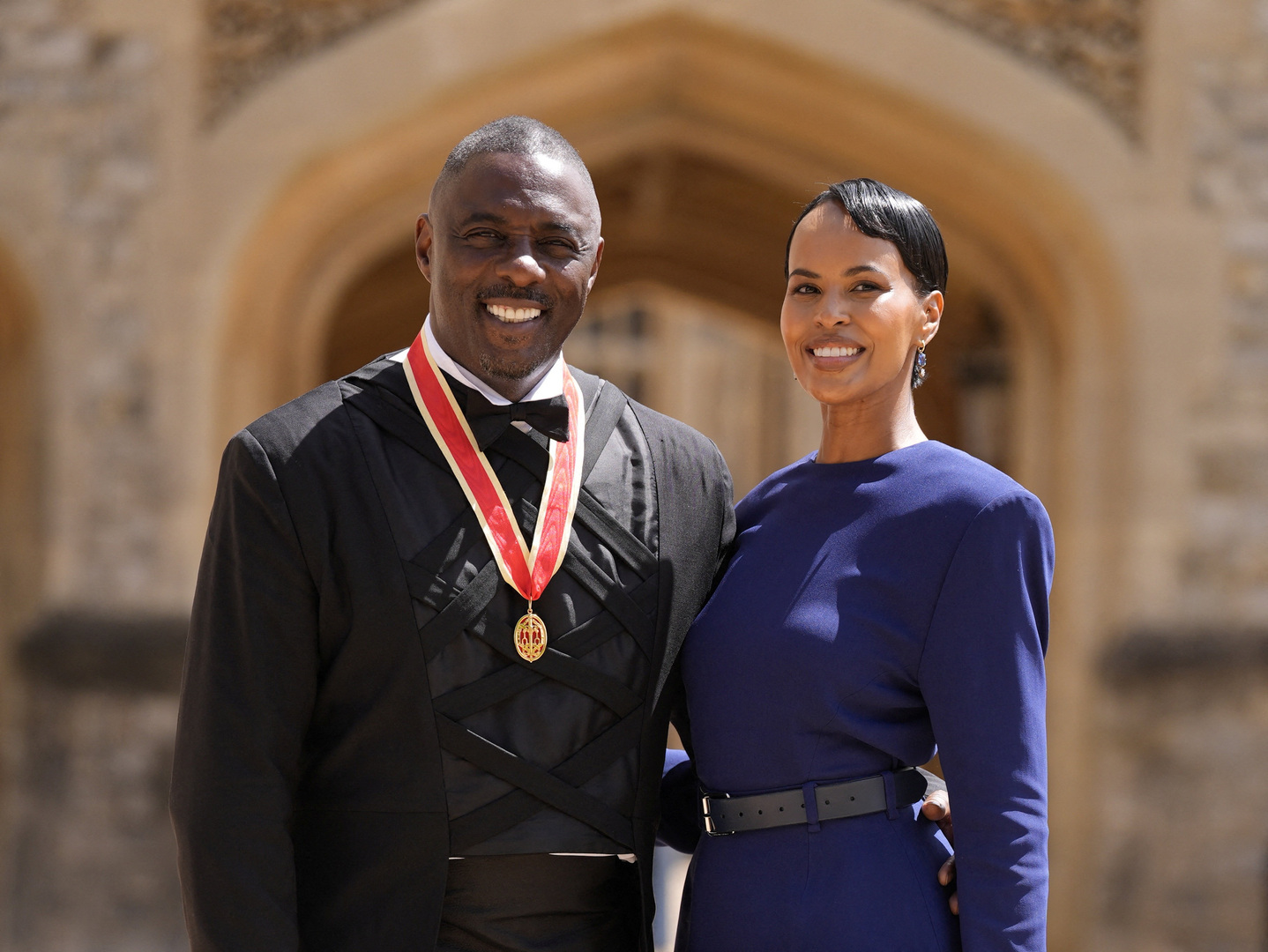 Video thumbnail for Actor Idris Elba knighted by King Charles at Windsor Castle