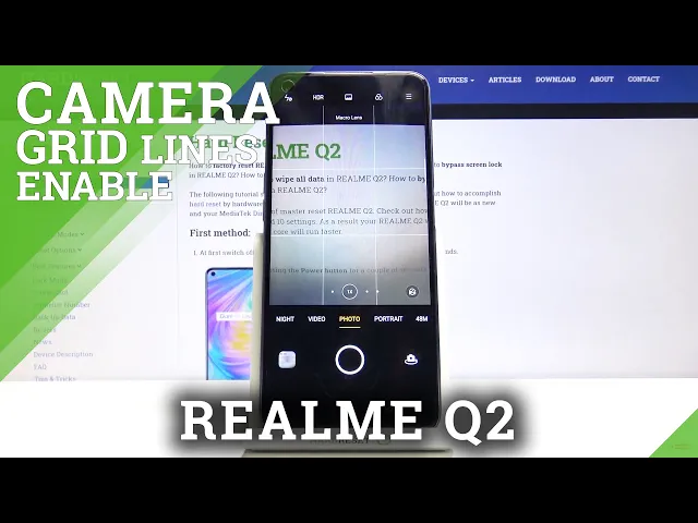 Video thumbnail for How to Enable Camera Gridlines on REALME Q2 - Camera Settings
