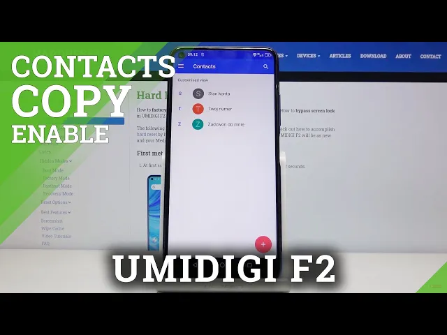 Video thumbnail for How to Copy Contacts in UMIDIGI F2 – Transfer Contacts