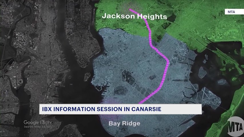Video thumbnail for MTA holds pop-up information event about new Interborough Express