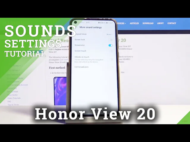 Video thumbnail for How to Activate Dial Pad Sounds on Honor View 20 – Sound Settings