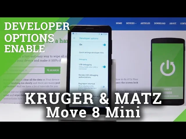 Video thumbnail for How to Activate Developer Options in KRUGER & MATZ Move 8 Mini - OEM Unlock