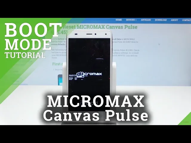 Video thumbnail for How to Enable Boot Mode in MICROMAX Canvas Pulse - Bootloader