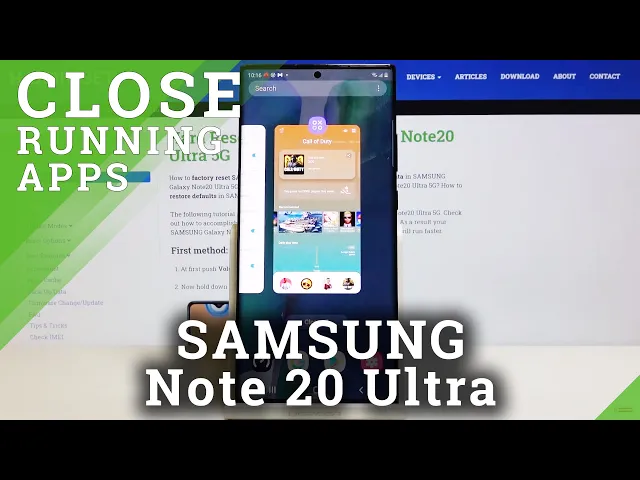 Video thumbnail for How to Turn Off Running Apps in SAMSUNG Galaxy Note 20 Ultra – Close Background Apps