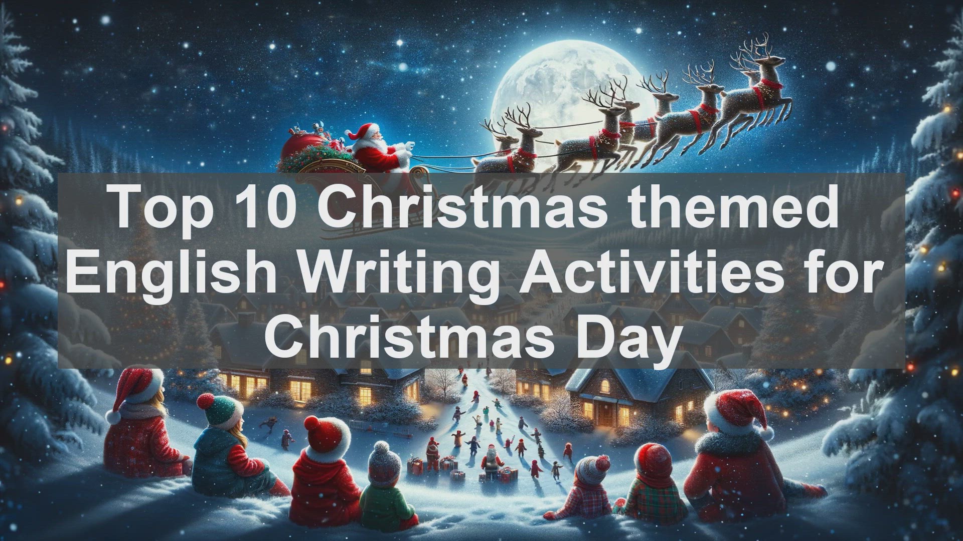 'Video thumbnail for Top 10 Christmas themed English Writing Activities for Christmas Day'
