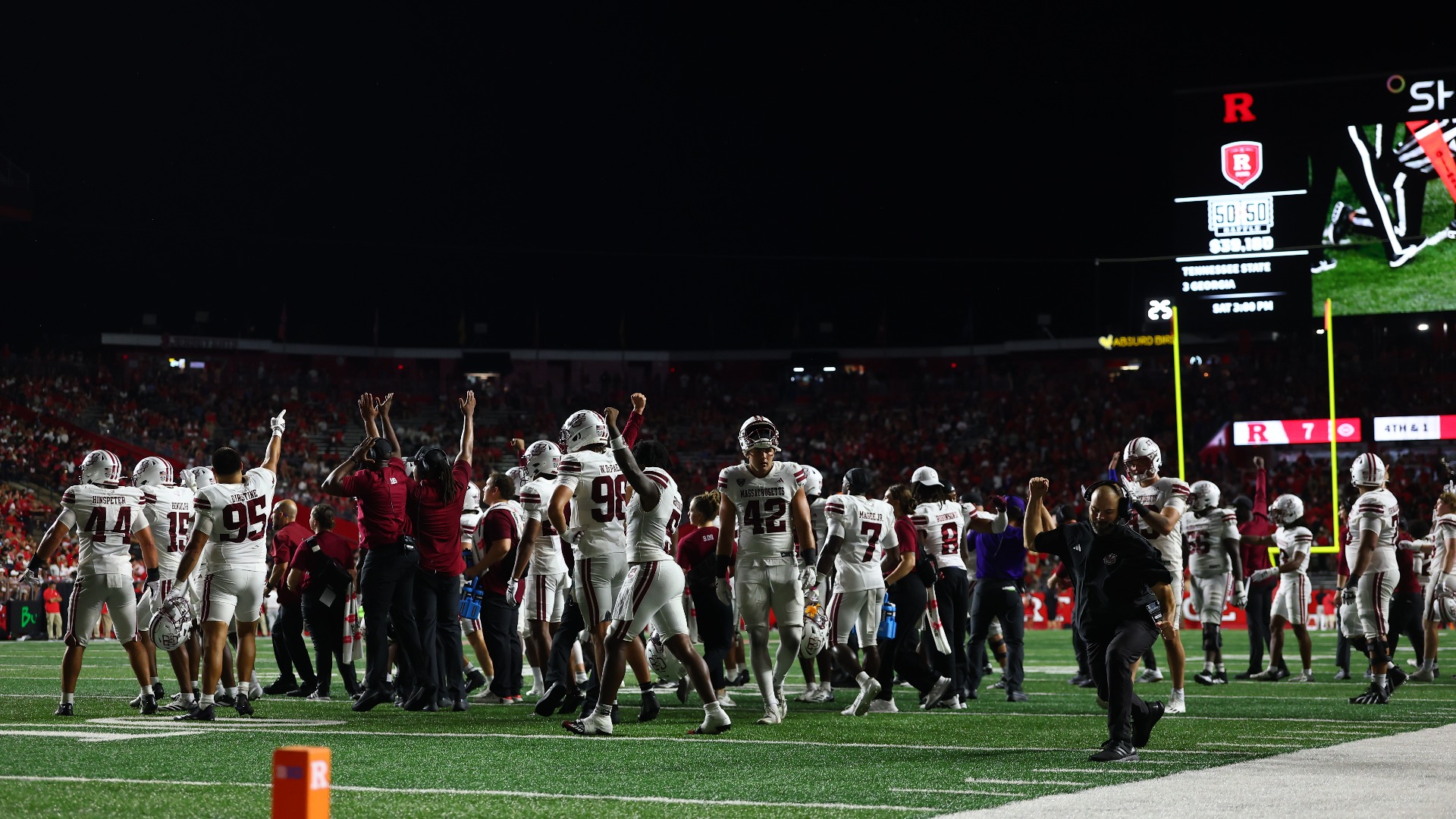 Video thumbnail for UMass Stuns Rutgers in a Shocking 37-21 Football Victory