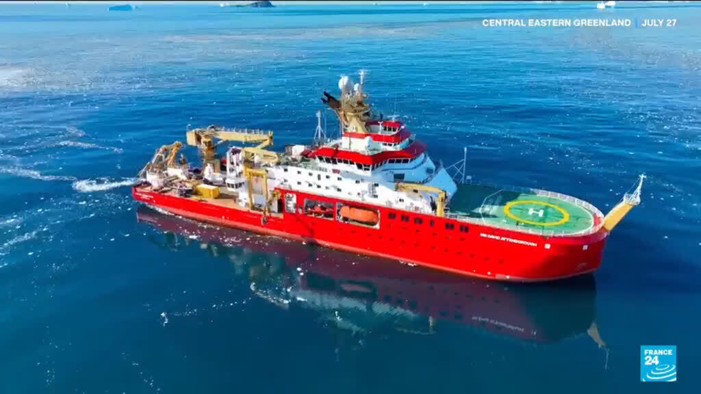 Video thumbnail for Scientists study Greenland's melting ice