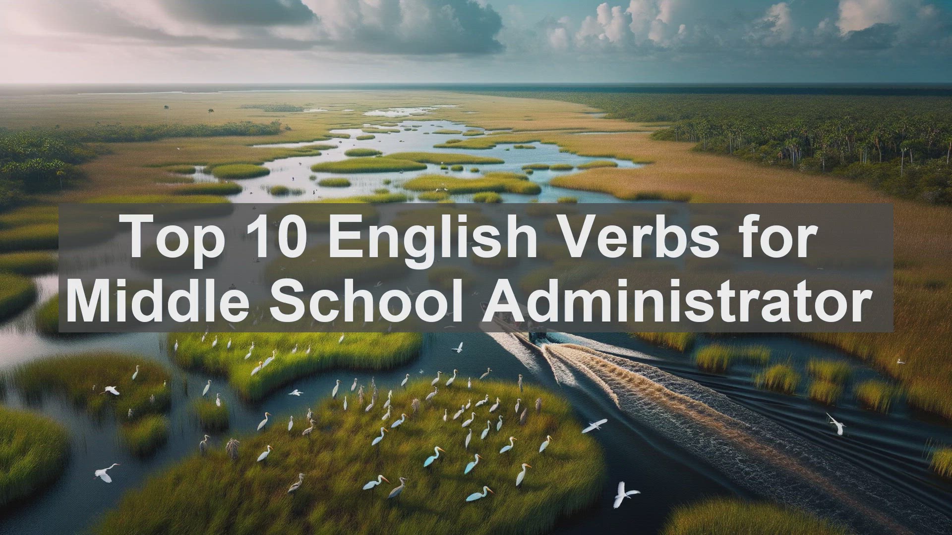 'Video thumbnail for Top 10 English Verbs for Middle School Administrator'
